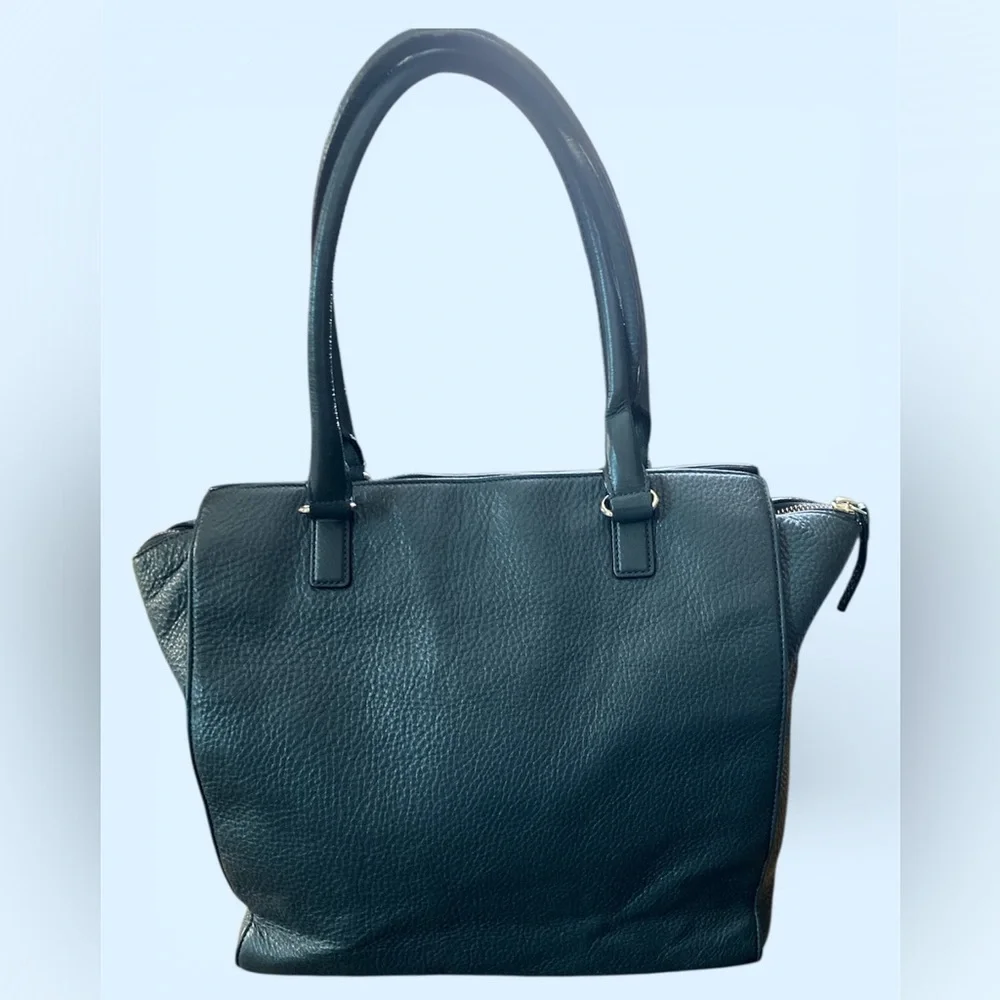 Kate Spade Fernrose Baxter Street Shoulder Tote Bag Purse in Asphalt EUC